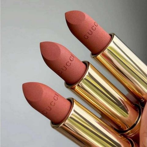 Son Gucci 308 Lucy Dark Orange Matte - Son Môi Cam Gạch Chính Hãng, Sang Trọng và Quyến Rũ, Chất Son Mịn Màng Dưỡng Ẩm