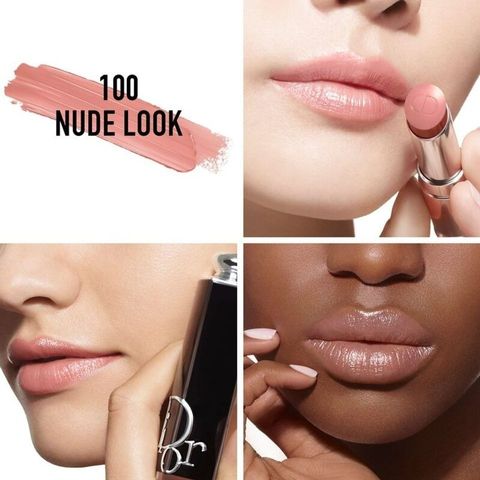 Son Dưỡng Dior Addict 100 Hồng Nude Look Chính Hãng - Dưỡng ẩm Môi Tự Nhiên, Sang Trọng, Thoải Mái, Phong Cách Thời Trang
