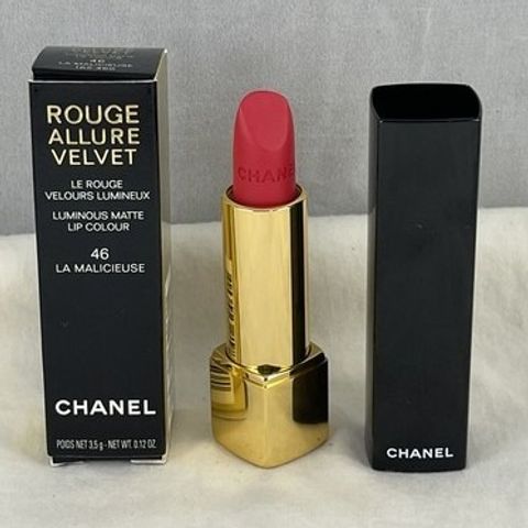 Son Môi Chanel 46 Magnetique Rouge Allure Velvet - Đỏ Hồng Cam Chính Hãng, Chất Luminous Matte Sang Trọng, Dưỡng Ẩm Mềm Mại