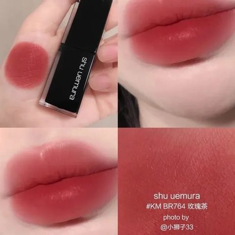 Son Shu Uemura Rouge Unlimited Kinu Matte KM BR 764 - Son Môi Hồng Đỏ Chính Hãng Cho Phong Cách Nữ Tính Quyến Rũ
