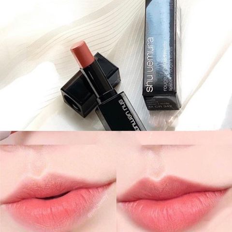 Son Shu Uemura Unlimited Matte M CR 342 Hồng Cam Sữa - Son Bền Màu, Chất Mịn, Phù Hợp Nhiều Phong Cách Trang Điểm
