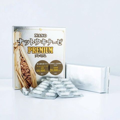 NANO NATTOKINASE PREMIUM 120 VIÊN - Hỗ Trợ Giấc Ngủ, Giảm Nguy Cơ Huyết Khối, Sản Phẩm Bảo Vệ Sức Khỏe Từ Nhật Bản