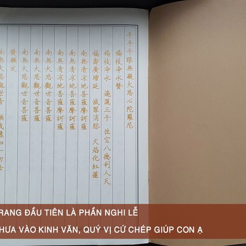 Vở Chép Chú Đại Bi Chữ Hán In Mờ - Sách Học Tiếng Trung 24 Trang, Kinh Điển Phật Giáo, Món Quà Tâm Linh Ý Nghĩa