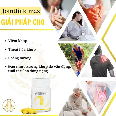Viên Uống Jointlink Max - Hỗ Trợ Giảm Đau Nhức Xương Khớp, Thoái Hóa Khớp, Tốt Cho Người Trung Niên, Bảo Vệ Sụn Khớp