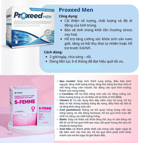 Proxeed Men - Viên uống tăng cường sinh lực và sức khỏe sinh sản nam giới, hỗ trợ thụ thai tự nhiên, hộp 30 gói bột hòa tan.