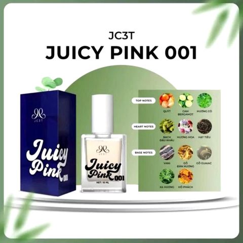 Nước Hoa Lăn Lên Quần Sịp Juicy Pink 10ml - Không Chứa Cồn, Hương Hoa, Dùng Cho Nam & Nữ, Lưu Hương 12 Giờ, Tự Tin Tỏa Sáng