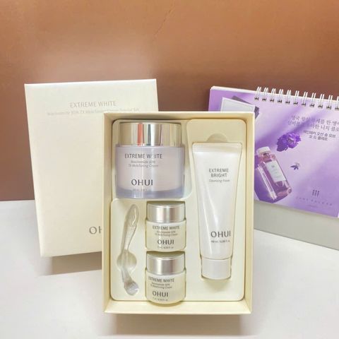 Bộ Kem Dưỡng Trắng Da Ohui Extreme White Cream Set - Giúp Mờ Nám, Sáng Da và Ngăn Lão Hóa, Phù Hợp Mọi Loại Da