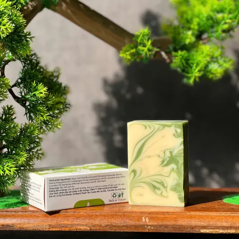 Xà Bông Dừa Sả Chanh Escoco - Sản Phẩm Tự Nhiên Giúp Sạch Da, Dưỡng Ẩm, Không Chất Độc Hại - Thích Hợp Cho Da Nhạy Cảm 100g
