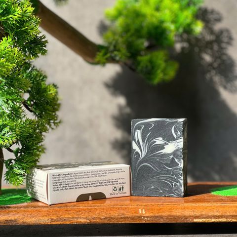 Xà Bông Dừa Than Hoạt Tính Escoco 100g - Sạch Da, Giải Độc, Phù Hợp Với Da Nhạy Cảm, Không Chất Bảo Quản
