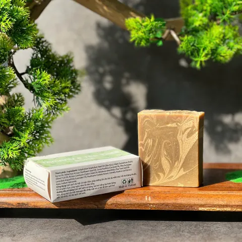 Xà bông Mù u Tràm Trà Escoco 100g - Ngăn Viêm Da, Giảm Mụn An Toàn Cho Da Nhạy Cảm, Chiết Xuất Tự Nhiên Việt Nam