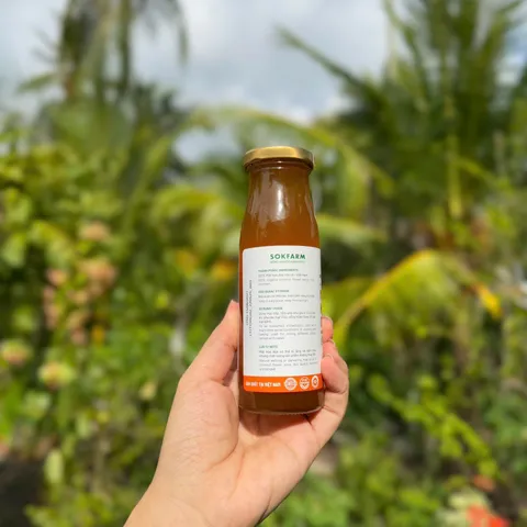 Mật Hoa Dừa Hữu Cơ Sokfarm 250g - Thay Thế Đường Tinh Luyện, Ổn Định Đường Huyết, Tự Nhiên, Vegan, Đặc Sản Việt Nam