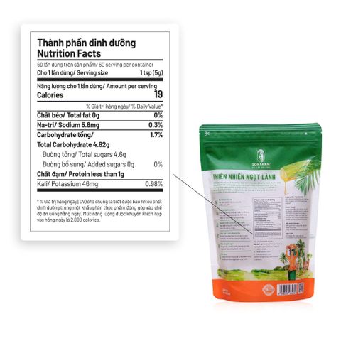 Đường Hoa Dừa Hữu Cơ Sokfarm 300g - Vị Ngọt Tự Nhiên, Thay Thế Đường Tinh Luyện, Giàu Khoáng Chất, Thích Hợp Cho Người Ăn Kiêng, Hỗ Trợ Tim Mạch