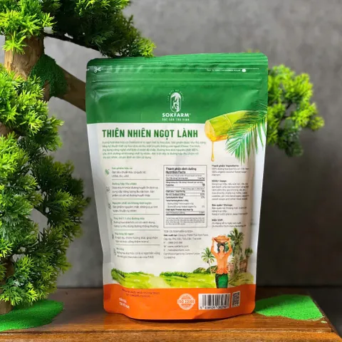 Đường Hoa Dừa Hữu Cơ Sokfarm 300g - Vị Ngọt Tự Nhiên, Thay Thế Đường Tinh Luyện, Giàu Khoáng Chất, Thích Hợp Cho Người Ăn Kiêng, Hỗ Trợ Tim Mạch