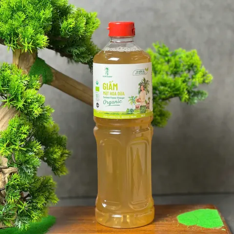 Giấm mật hoa dừa hữu cơ Sokfarm 1 lít - Tự nhiên, giàu khoáng, hỗ trợ tiêu hóa và giảm cân hiệu quả.