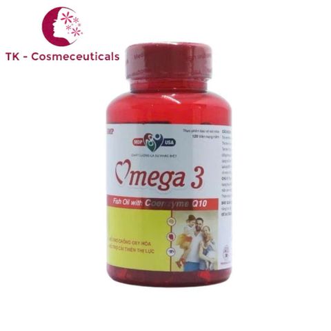 Viên Uống Dầu Cá Omega 3 Fish Oil Mediphar USA - Hỗ Trợ Sáng Mắt, Khỏe Tim Mạch - Hộp 120 Viên Nang Mềm