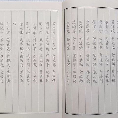 Vở chép Đệ Tử Quy chữ Hán in mờ - Sách học tiếng Trung dành cho trẻ em 24 trang, giáo trình Nho giáo cổ điển