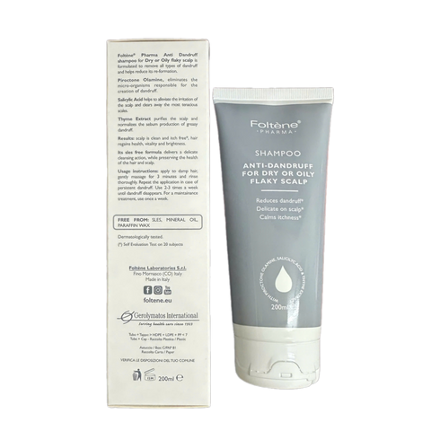 Dầu Gội Foltene 200ml - Giảm Gàu, Ngứa và Làm Sạch Da Đầu, Tăng Cường Sức Khỏe Tóc, Phù Hợp Với Da Đầu Dầu