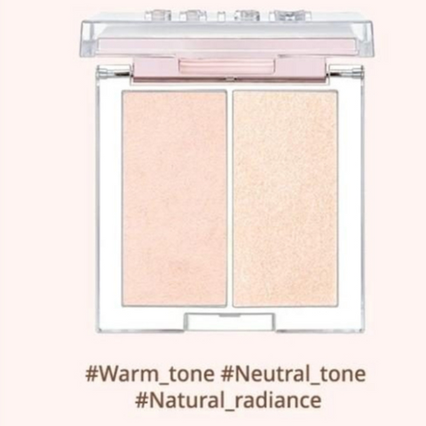 Phấn Bắt Sáng Clio Prism Highlighter Duo 2.8g - Tạo Hiệu Ứng Da Rạng Rỡ Tự Nhiên, Dễ Tán, Makeup Hằng Ngày