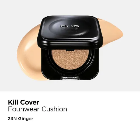 Phấn Nước Clio Kill Cover Founwear Cushion + Kèm 1 Lõi 15g - Che Phủ Tốt, Lớp Nền Tự Nhiên 530347