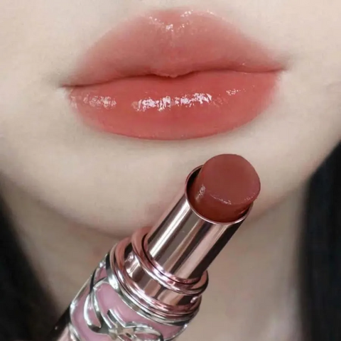 Son Dưỡng YSL Yves Saint Laurent Loveshine Candy Glow 7B Nude Pleasure Màu Cam Đất - Dưỡng ẩm, Tạo màu tự nhiên cho đôi môi