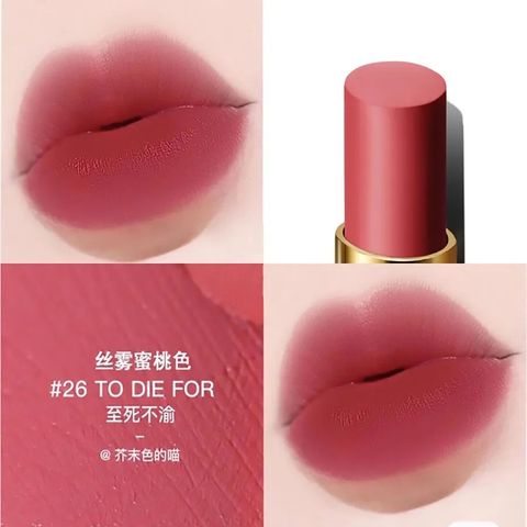 Son Tom Ford Màu 26 Hồng Đất Lip Rose Prick Satin Matte 26 Chính Hãng - Chất Son Mềm Mượt, Độ Bám Màu Tốt, Lựa Chọn Hoàn Hảo cho Phái Đẹp