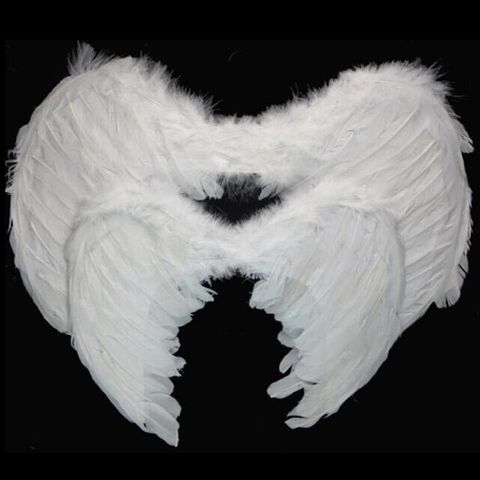 Cánh Thiên Thần Hóa Trang Đen Trắng - Phụ Kiện Halloween Cosplay Dành Cho Trẻ Em và Người Lớn - Cánh Lông Vũ Chất Lượng Cao