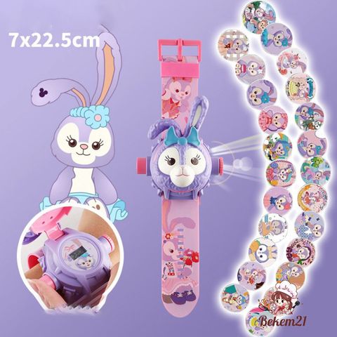 Đồng Hồ Chiếu Hình 24 Hình Siêu Dễ Thương - Đồng Hồ Thông Minh Cho Bé, Pin Bao Gồm, Điều Chỉnh Tiêu Điểm Rõ Ràng