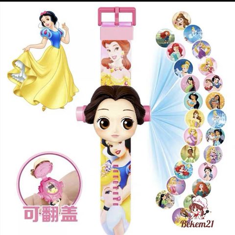Đồng Hồ Chiếu Hình 24 Hình Siêu Dễ Thương - Đồng Hồ Thông Minh Cho Bé, Pin Bao Gồm, Điều Chỉnh Tiêu Điểm Rõ Ràng