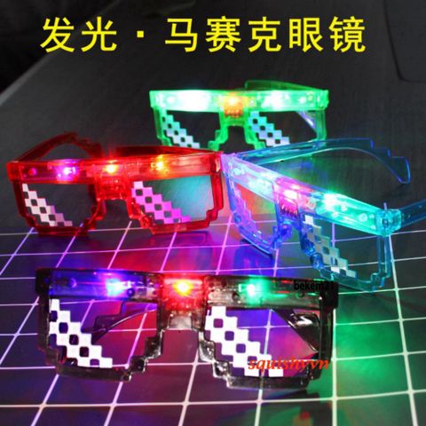 Mắt Kính Thug Life LED Nhiều Màu - Kính Dạ Quang Hài Hước Cho Tiệc Tùng, Buổi Hòa Nhạc, Quán Bar