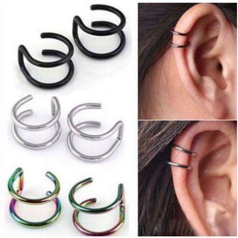 Khuyên Tai Hình Chữ U Không Cần Xỏ Lỗ - Trang Sức Thanh Lịch Phong Cách Hàn Quốc Cho Nam Nữ - Nhiều Màu Sắc Thời Trang
