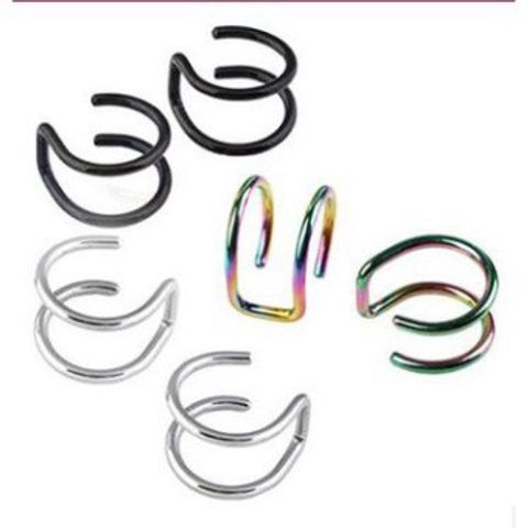 Khuyên Tai Hình Chữ U Không Cần Xỏ Lỗ - Trang Sức Thanh Lịch Phong Cách Hàn Quốc Cho Nam Nữ - Nhiều Màu Sắc Thời Trang