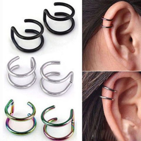 Khuyên Tai Hình Chữ U Không Cần Xỏ Lỗ - Trang Sức Thanh Lịch Phong Cách Hàn Quốc Cho Nam Nữ - Nhiều Màu Sắc Thời Trang