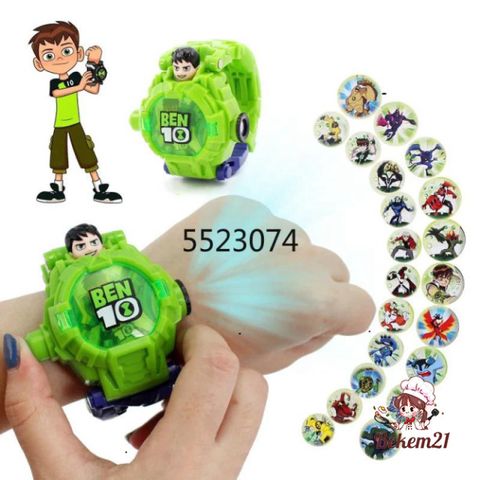 Đồng Hồ Ben 10 Omnitrix 3D - Đồ Chơi Anh Hùng Xịn Cho Bé, Quà Sinh Nhật Hấp Dẫn, Unisex, Chất Liệu PVC