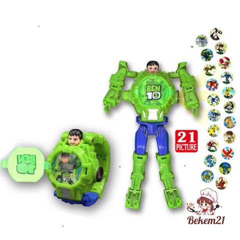 Đồng Hồ Ben 10 Omnitrix 3D - Đồ Chơi Anh Hùng Xịn Cho Bé, Quà Sinh Nhật Hấp Dẫn, Unisex, Chất Liệu PVC