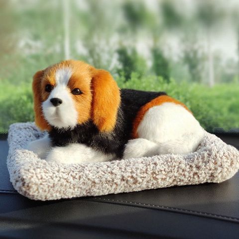 Thú Bông Cún Vàng Trắng Đen Hút Mùi Than Hoạt Tính - Khử Mùi Xe Hơi, Lọc Không Khí, Trang Trí Đáng Yêu Cho Ô Tô