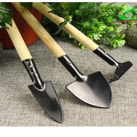 Bộ Dụng Cụ Làm Vườn Mini 3 Món - Dụng Cụ Trồng Cây Cảnh Bonsai, Xương Rồng - Tiện Dụng Cho Vườn Mini Tại Nhà
