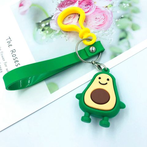 Móc khóa hình bơ dễ thương - Keychain dẻo quả bơ PVC an toàn, phụ kiện thời trang ngộ nghĩnh cho tín đồ yêu thích trái bơ