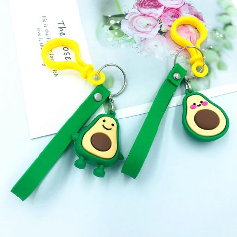 Móc khóa hình bơ dễ thương - Keychain dẻo quả bơ PVC an toàn, phụ kiện thời trang ngộ nghĩnh cho tín đồ yêu thích trái bơ