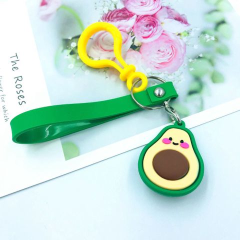 Móc khóa hình bơ dễ thương - Keychain dẻo quả bơ PVC an toàn, phụ kiện thời trang ngộ nghĩnh cho tín đồ yêu thích trái bơ