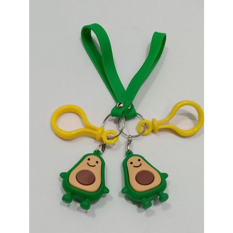 Móc khóa hình bơ dễ thương - Keychain dẻo quả bơ PVC an toàn, phụ kiện thời trang ngộ nghĩnh cho tín đồ yêu thích trái bơ