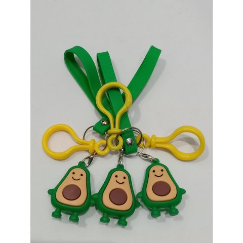Móc khóa hình bơ dễ thương - Keychain dẻo quả bơ PVC an toàn, phụ kiện thời trang ngộ nghĩnh cho tín đồ yêu thích trái bơ