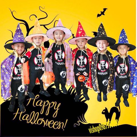 Bộ hóa trang phù thủy Halloween - Áo choàng và nón Thời trang nữ 5 màu, hoàn hảo cho giáng sinh và tiệc tùng