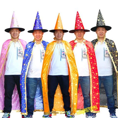 Bộ hóa trang phù thủy Halloween - Áo choàng và nón Thời trang nữ 5 màu, hoàn hảo cho giáng sinh và tiệc tùng