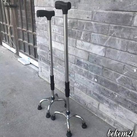 Gậy Chống 3 Chân Điều Chỉnh Cao Bằng Inox - Gậy Hỗ Trợ Đi Lại Cho Người Già Và Người Khuyết Tật