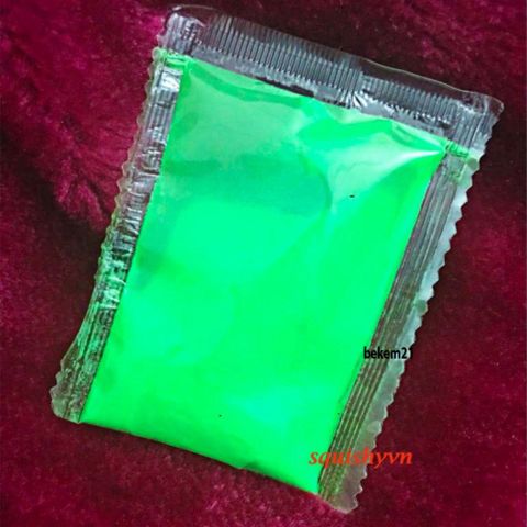 Bột Dạ Quang Màu Xanh Lá 10g - Hoạt Chất Phát Sáng Tốt Nhất Dùng Trang Trí Đồ Handmade, Sơn Dạ Quang, Thiết Kế Độc Đáo