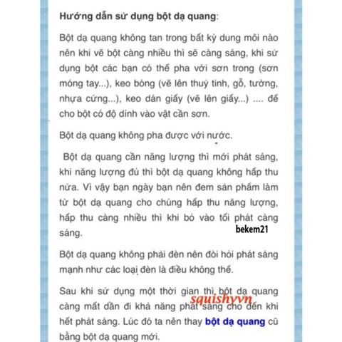 Bột Dạ Quang Màu Xanh Lá 10g - Hoạt Chất Phát Sáng Tốt Nhất Dùng Trang Trí Đồ Handmade, Sơn Dạ Quang, Thiết Kế Độc Đáo