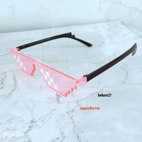 Kính Mắt Thug Life 6 Chấm Kính Gương Thời Trang Minecraft - Phong Cách Năng Đ động Cho Nam Nữ, Free Ship Từ Đơn 50K
