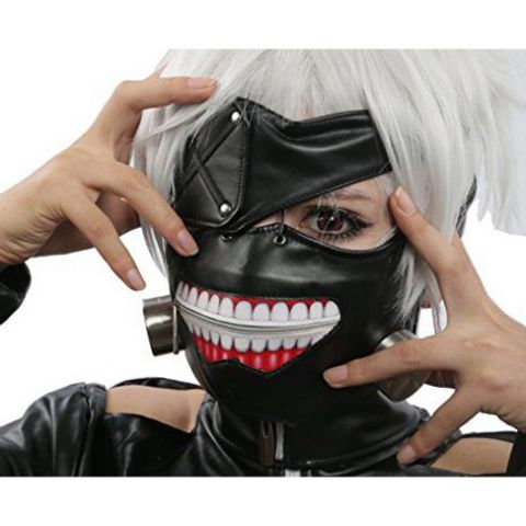 Mặt Nạ Hóa Trang Kaneki Ken - Cosplay Tokyo Ghoul Chất Lượng Cao, Điều Chỉnh Được, Phụ Kiện Thời Trang Độc Đáo