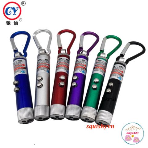 Đèn LASER 3 Chức Năng với Móc Khóa - Dụng Cụ Đa Năng Nhiều Màu, Thiết Kế Nhỏ Gọn Cho Du Lịch và Quà Tặng Thú Vị