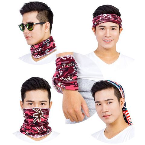 Combo 10 Khăn Đa Năng Cho Chuyến Du Lịch & Phượt - Chất Liệu Mềm, Thấm Hút, Nhiều Mẫu Mã Thời Trang